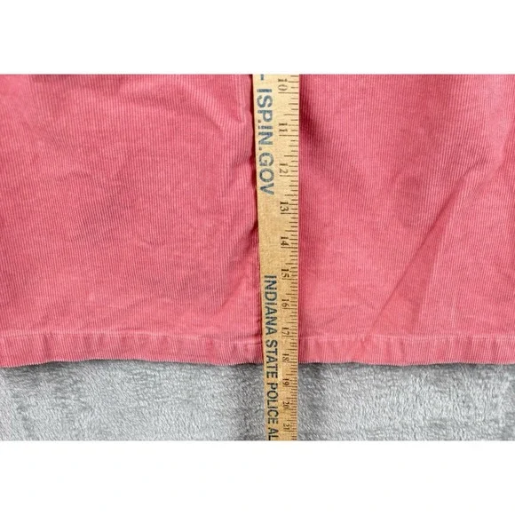 J.Crew Mini Skirt Women 6 Pink Corduroy Faux Button Front Pocket Preppy Academia - Picture 7 of 8